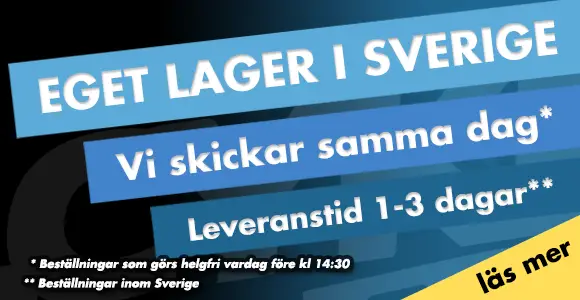 Eget lager i Sverige - Fraktinfo