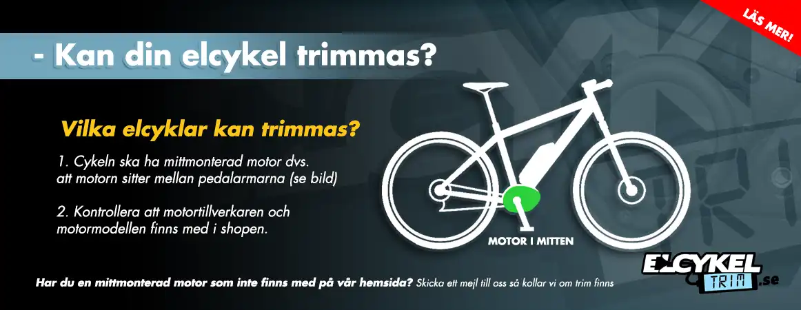 Vilka elcyklar kan trimmas?