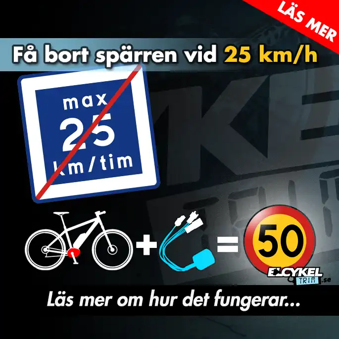 Ta bort spärren på din elcykel