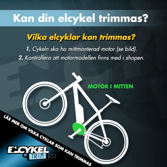 Ta bort spärren på din elcykel