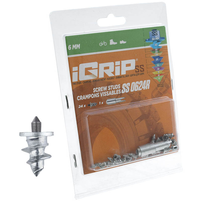 iGrip Skruvdubb (SS-R) 6 mm (fr vldigt halt underlag)