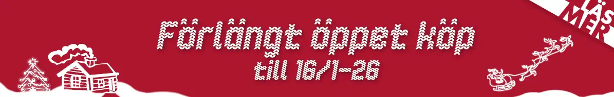 Förlängt öppet köp över julen